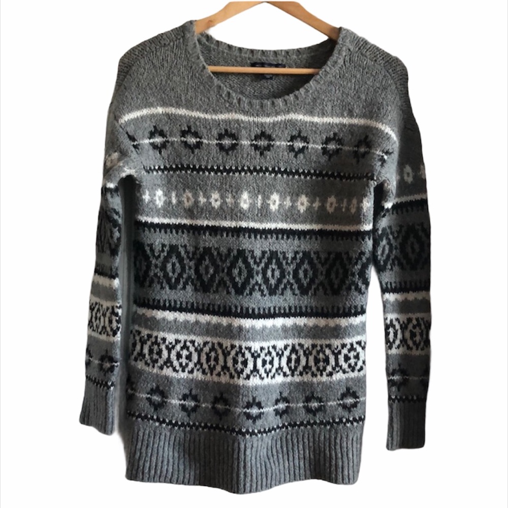 American Eagle Nordic Fair Isle knit sweater
